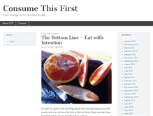 Tablet Screenshot of consumethisfirst.com